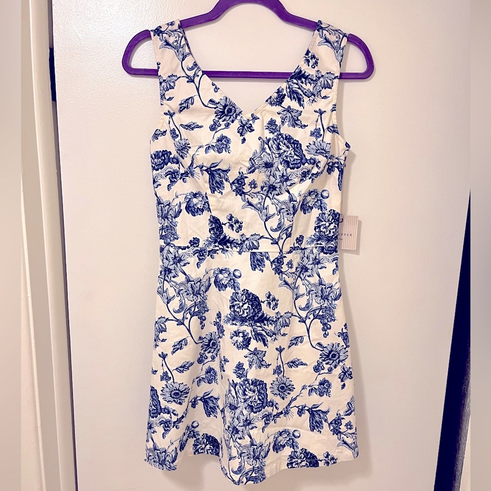 NWT Blu Pepper Chinoiserie Cocktail / Mini Dress w/ Cut-out Back